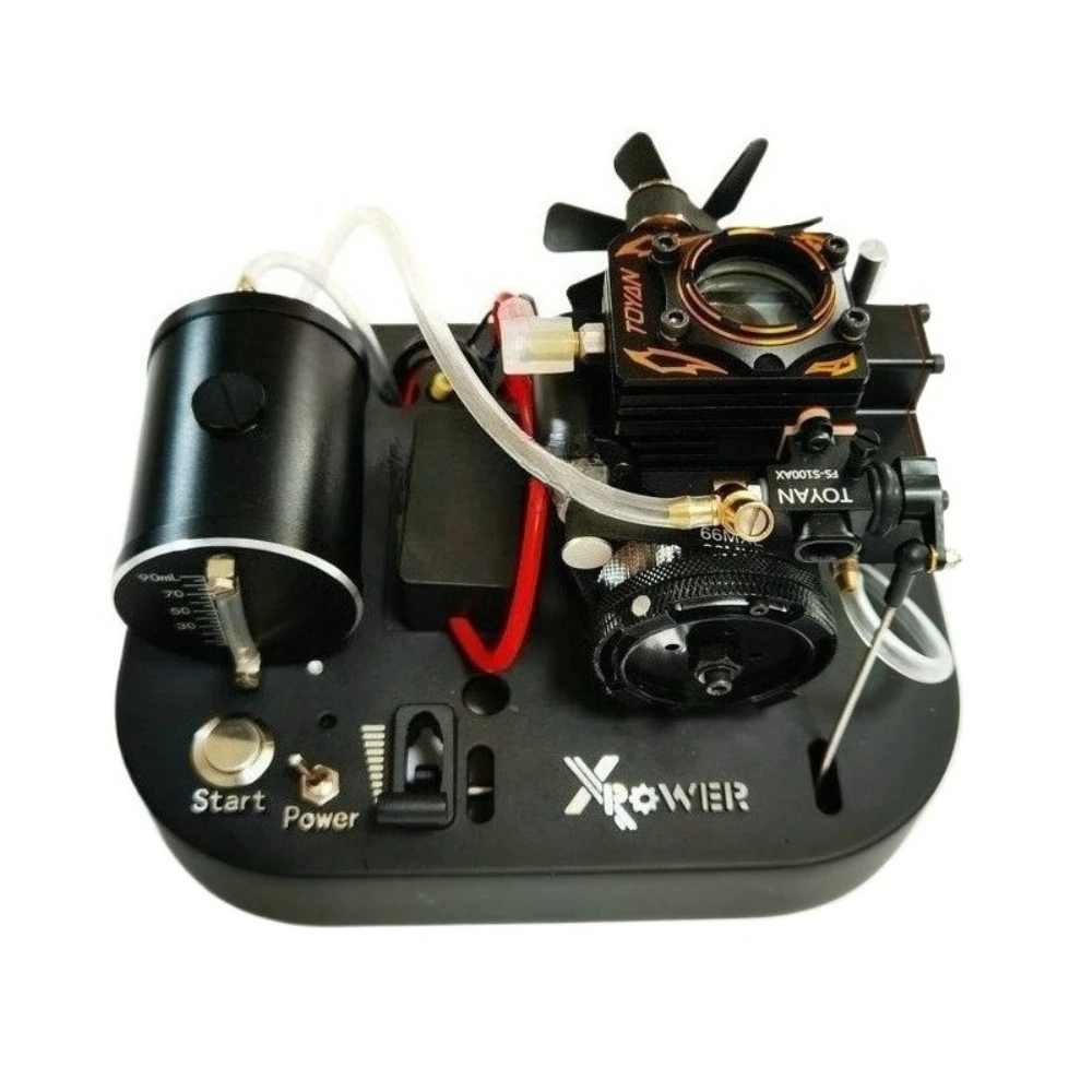 

TOYAN Gas Version Engine Single-Cylinder Four-Stroke Air-Cooled One-Button Electric Start Miniature Engine Model