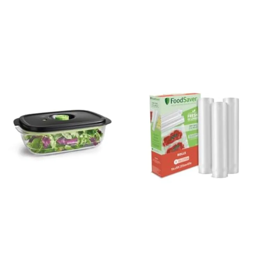 

2129973 Вакуумные пакеты и рулоны для вакуумного упаковщика на 10 стаканов для герметичного хранения продуктов и су-вакуумирования