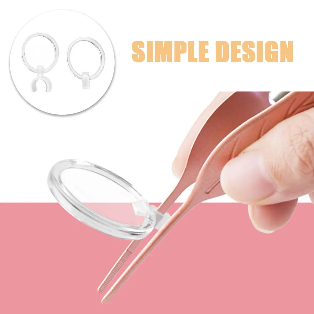 

10Pcs Embroidery Pen Holder Magnifier Durable Practical Portable Lens for Drawing and Rhinestone Artwork Lens Magnifier Clip