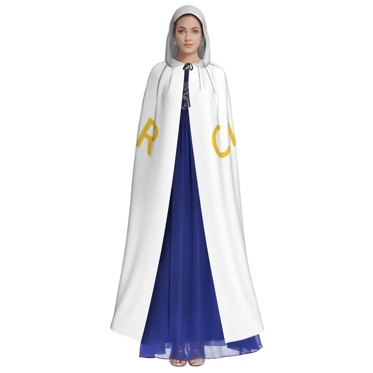 Class War Veteran Long Hooded Cloak Witch Medieval Costume Cosplay Cape HalloweenCoat Adult Unisex - view 4