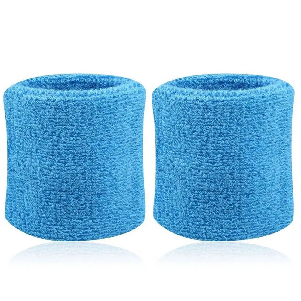 2 stuks katoenen polsband polsbandje tenniszweetbanden sneldrogende fitness zweetbandjes polsband veiligheid polssteun brace wrap band