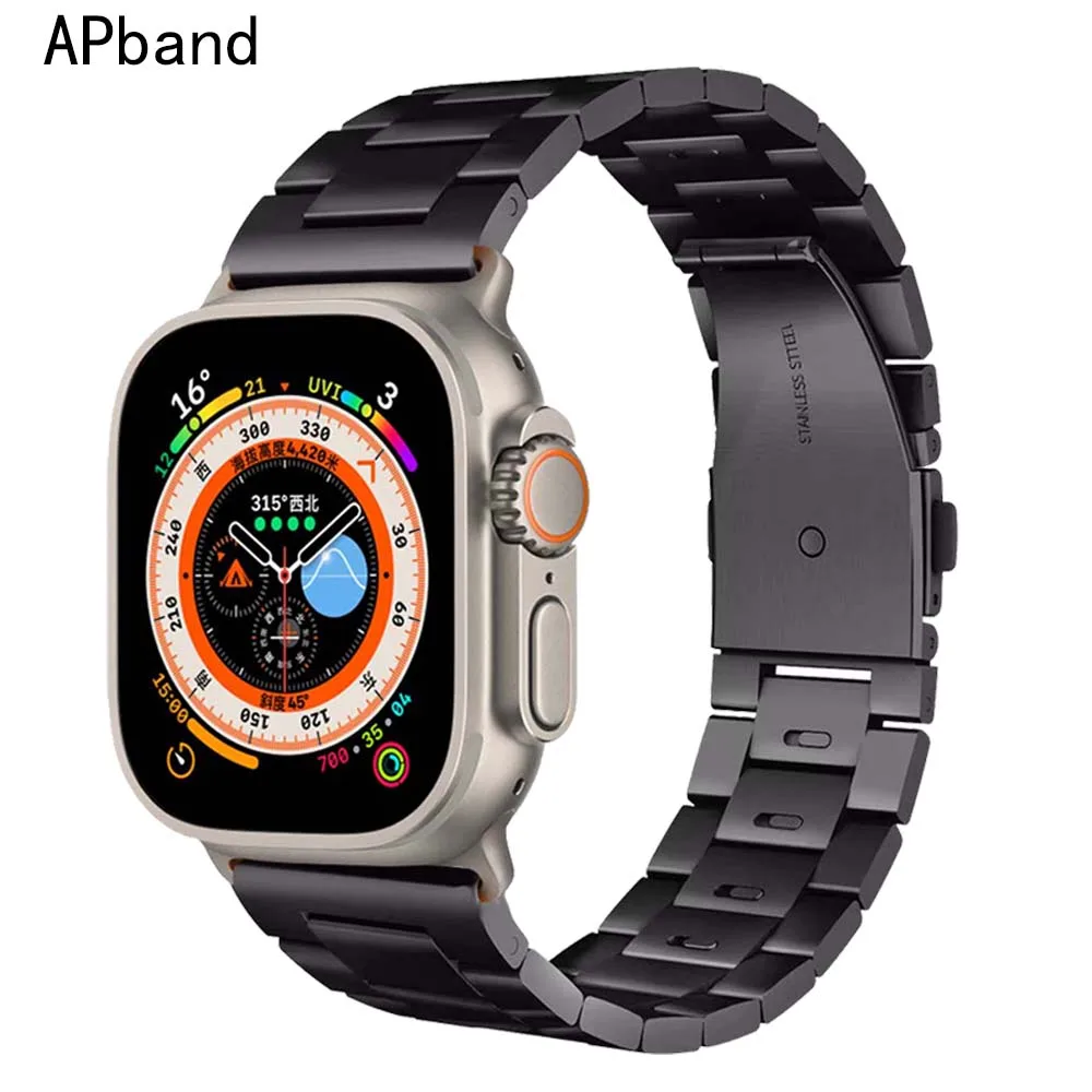 Metal Strap For Apple Watch Band 49mm 45mm 41mm 44mm 40mm 42mm 38mm Quick Release Wristband iWatch Series Ultra 8 7 6 5 4 3 SE