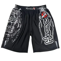 MMA Shorts Men's Drawstring Quick Drying Training Shorts Sports Thai Kick Printed Boxing Gym Short Pants Sweat Pants
