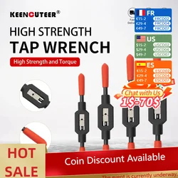 Verstelbare Tap Wrench Handvat voor M1-M8 ~ M9-M27 Metrische Kranen Superhard Koolstofstaal Tap Ruimer Hand Draadsnijgereedschap
