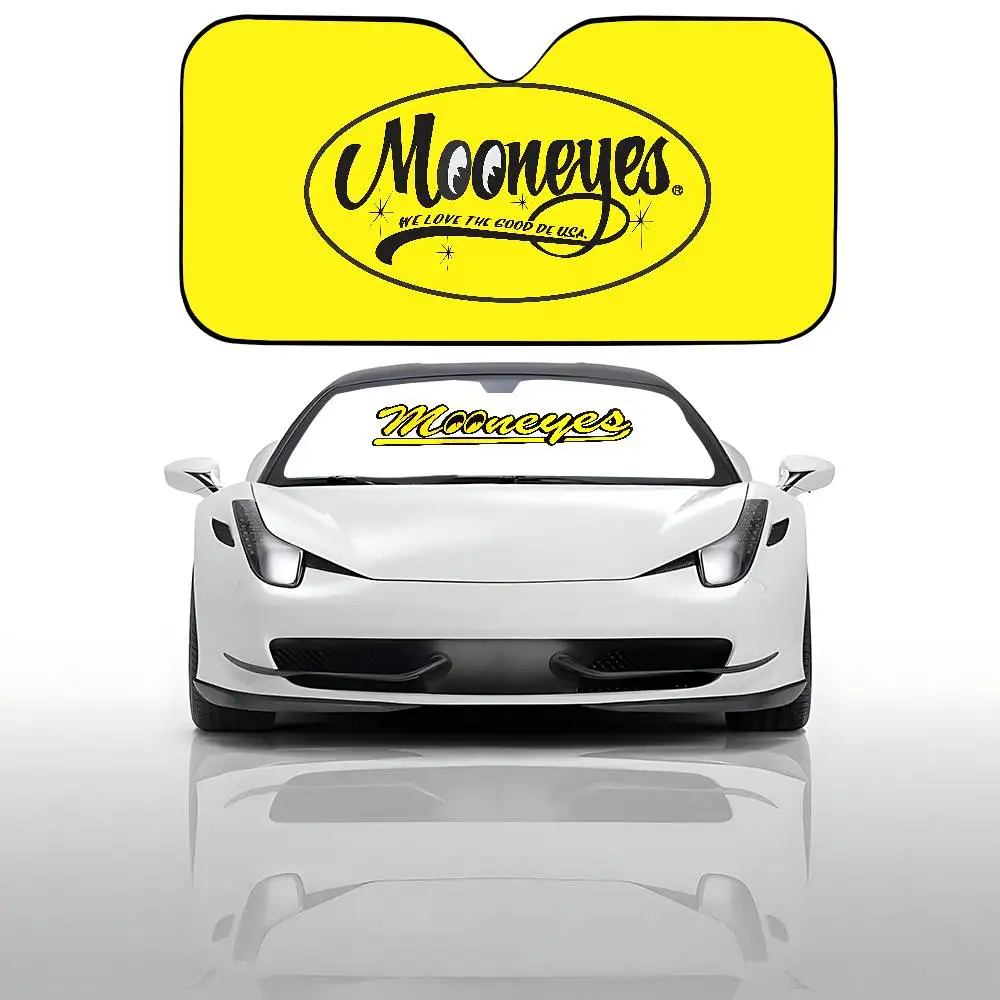 M-Mooneyes Cartoon Car SunShade Windshield Cover UV Protection Auto Visor Accessories For Cars image 4