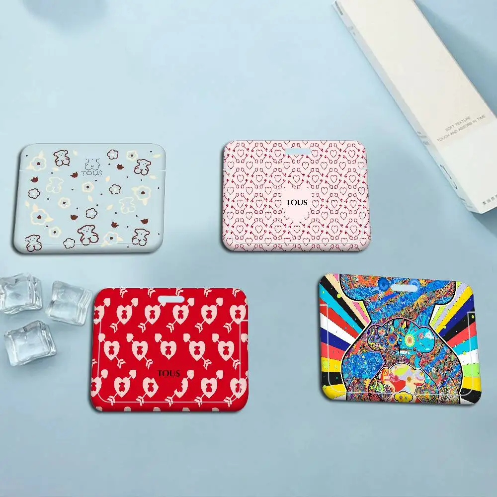 

Милые держатели для ID-карт T-TOUSes в виде медведя, шнурки для карт, чехлы для пропусков, подвесные шнурки для женщин, держатели для бейджей, шейные ремешки для визиток