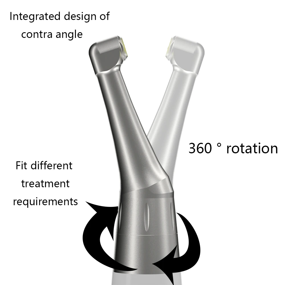 Dental Electric Polishing Motor Handpiece Wireless Prophy Motor with 4 Polisher Cups 6 Speed Ranges Rechargeable Dentistry Tools