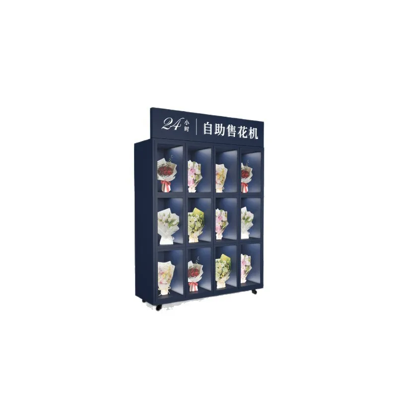24-Hour flower vending machine Scan the code to open the door Unmanned vending machine Self-service subway flower machine
