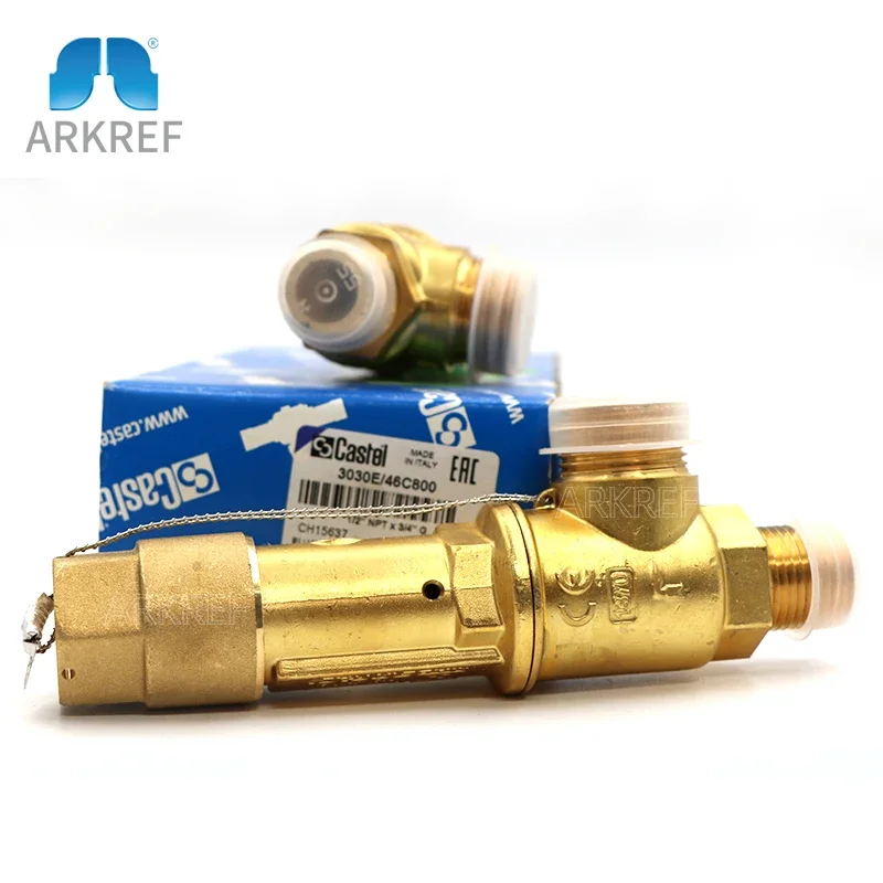 Refrigeration and Air Conditioning Units Castel Threaded Safety Valves