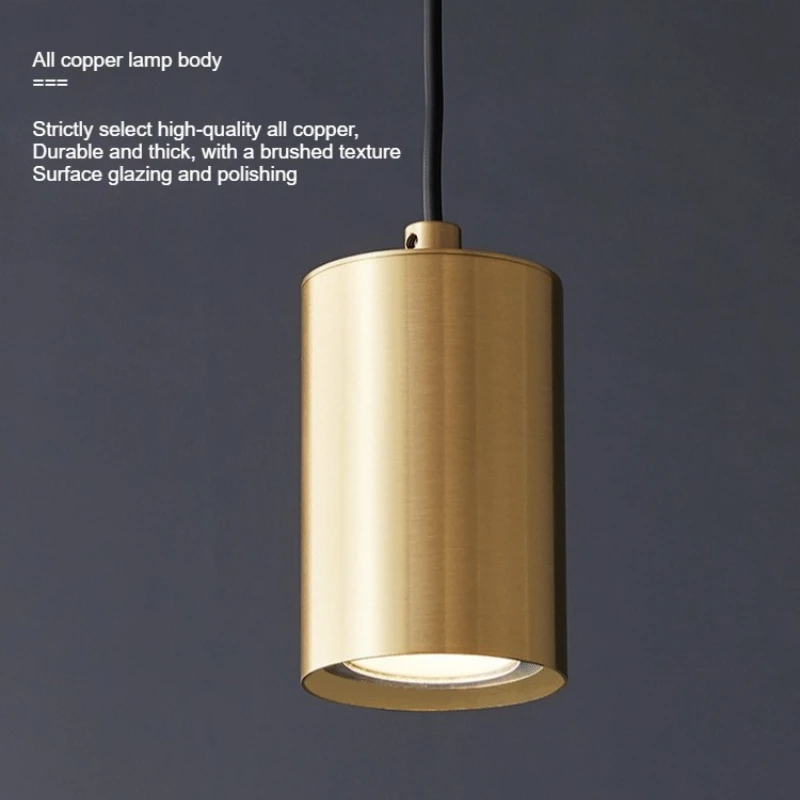 SANDYHA الحديثة الشمال النحاس قلادة LED ضوء تركيبات أنيقة لغرفة المعيشة غرفة نوم السرير الجدول تصميم فريد من نوعه المنزل المثالي #6