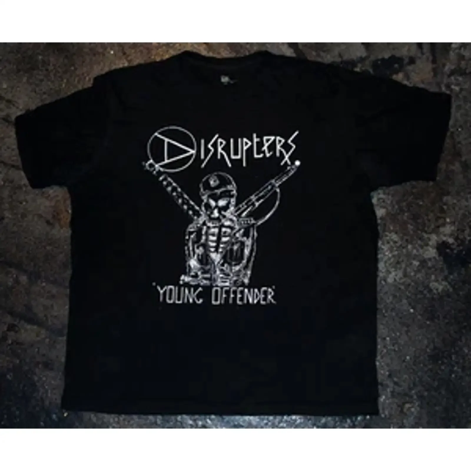 The Disrupters 'Young Offenders' T shirt punk crass mob discharge kbd vintage Washed Casual Comfortable homme Stylish Stretched