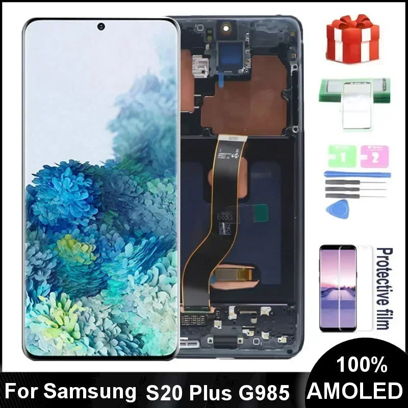 

6.7" AMOLED For Samsung Galaxy S20 PLUS LCD G985 G985F G985F/DS G986 LCD S20+ Display Screen With Touch Glass Digitizer Assembly