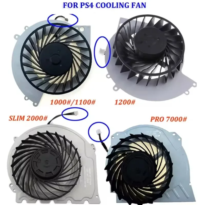 

Internal Cooler Fan for PS4 1000 1100 1200 2000 7000 Cooling Fan Cooler Repair Parts for PS4 Slim 2000 for PS4 Pro 7000