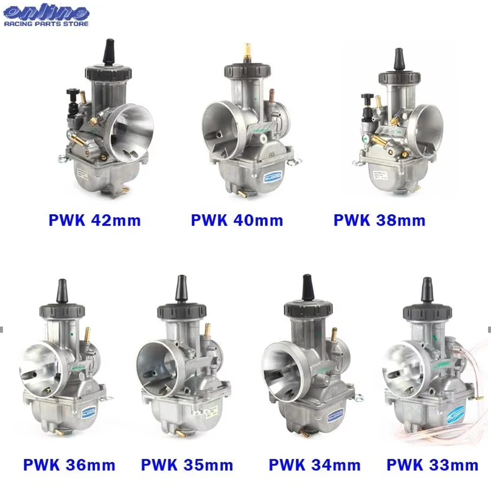 Motorcycle Carburetor PWK 33 34 35 36 38 40 42mm Racing Parts Scooters FOR KEIHI Dirt Pit Bike ATV with Power Jet Used 250cc