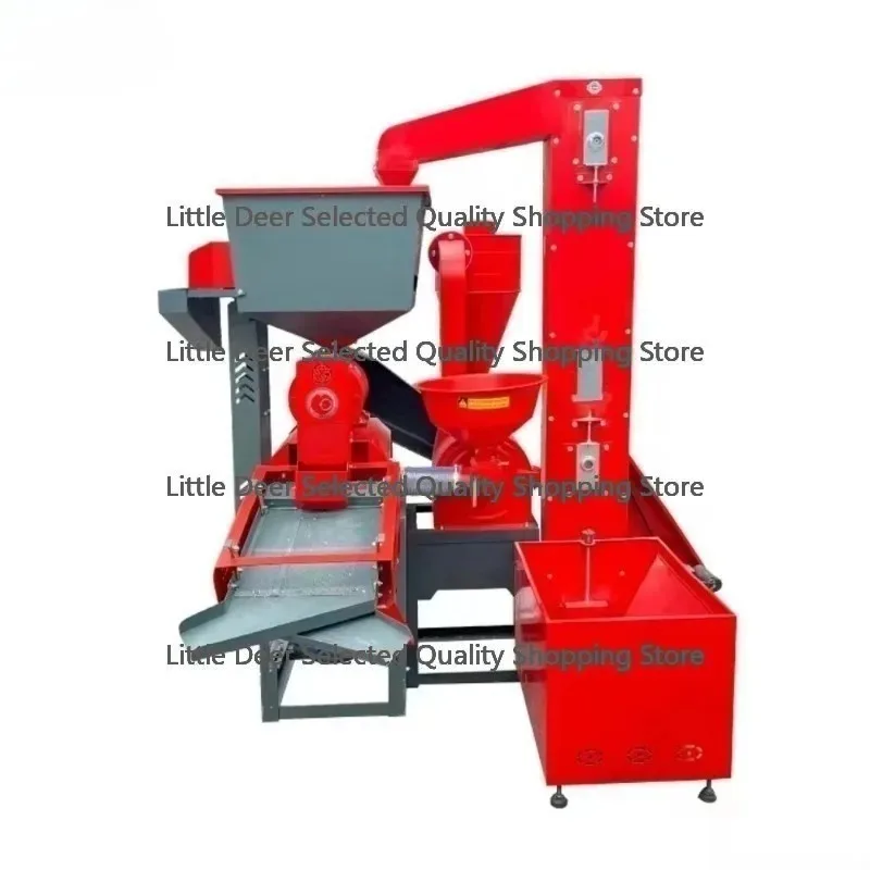 Commercial Use | Full Auto 5-in-1 Mini Rice Mill Machine | Compact Design with Paddy/Vibrating Screen for Home/ New Model