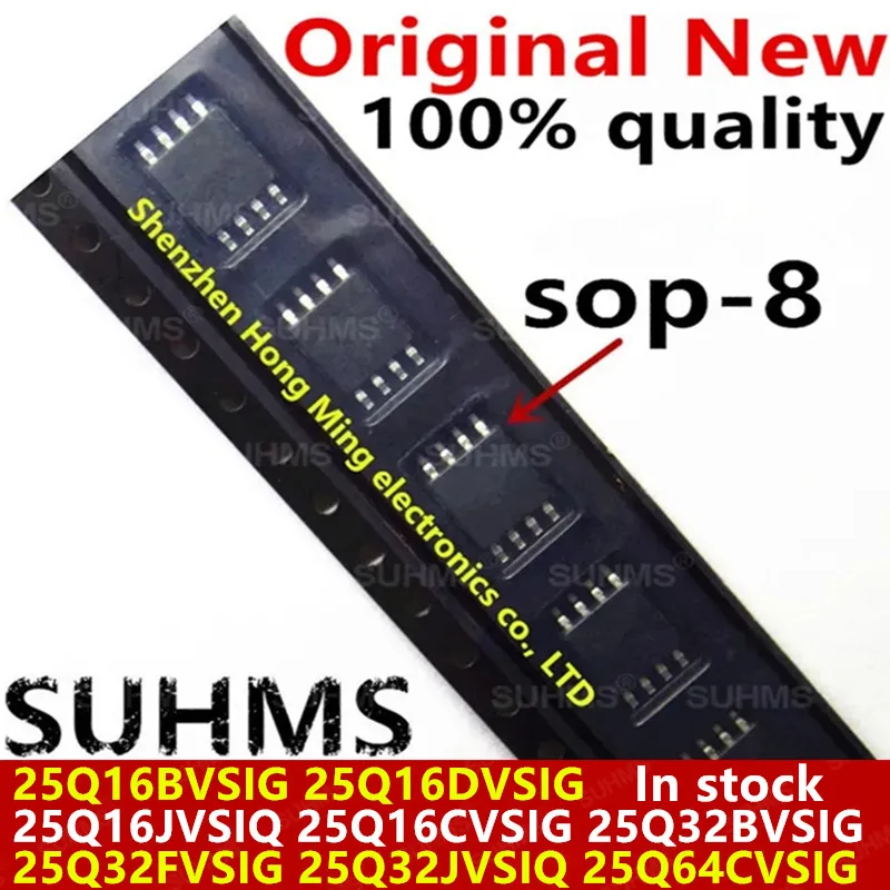 (5piece)100% New W 25Q16BVSIG 25Q16DVSIG 25Q16JVSIQ 25Q16CVSIG 25Q32BVSIG 25Q32FVSIG 25Q32JVSIQ 25Q64CVSIG sop8