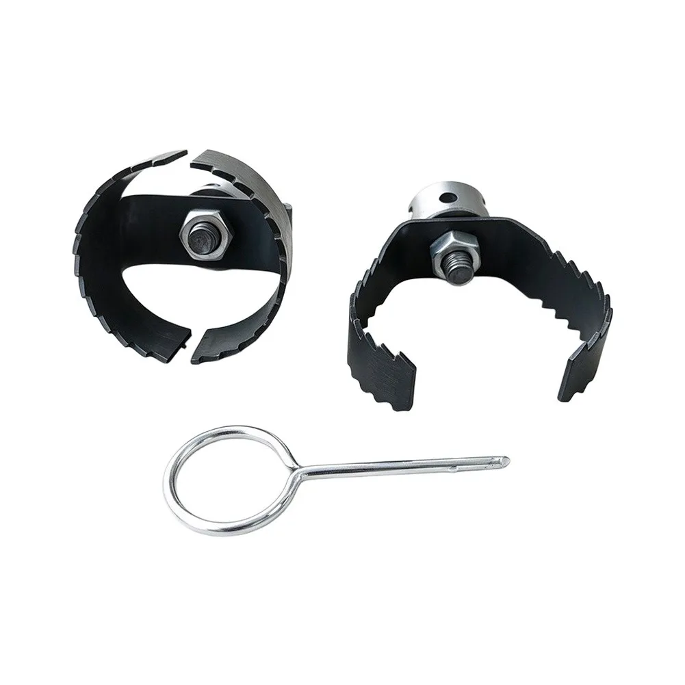 Drain Snake Heads 15*15*10 Drain Auger Set High-strength Steel Precision Machined Wear Resistant Secure Locking Pin