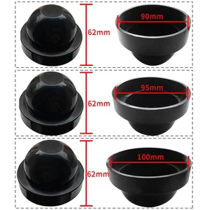 Carro led farol universal capa de poeira universal alongado e aprofundado capa de poeira lâmpada led especial capa poeira 10 principais vendas tampa farol azera - №7