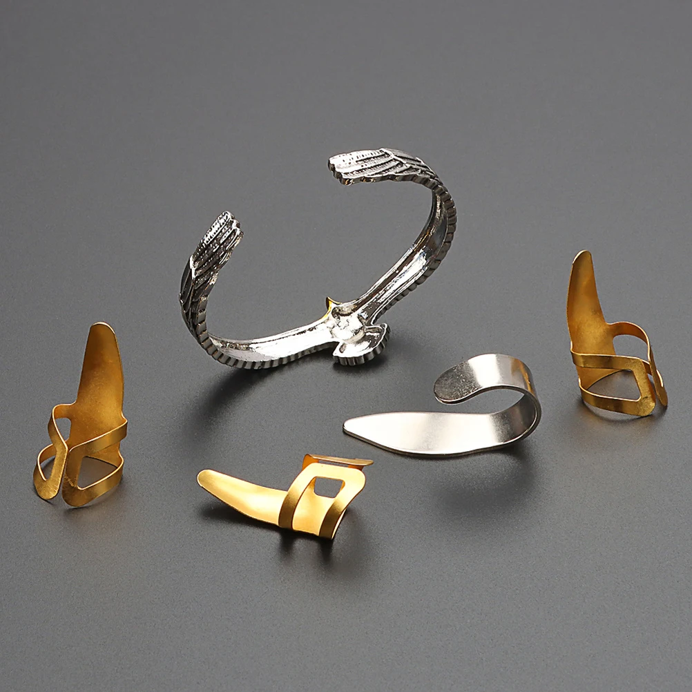 

Golden Bracelet Guitar Accessories Metal Pick Durable Finger Thumb Picks Practical