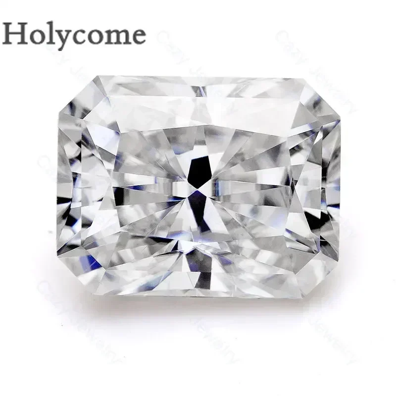 Radiant Shape D White VVS Brilliant Cut GRA Certificate Pass Loose Moissanite Diamond Tester Positive Chic Gemstone Hand Cutting