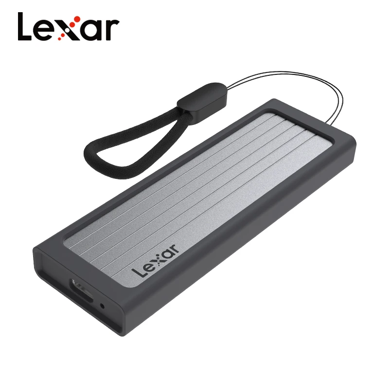 Original Lexar E6 M.2 SSD Enclosure USB 3.2 Gen 2 Type C Mobile External Hard Disk Case for 2230 / 2242 / 2260 / 2280 NVMe SSD