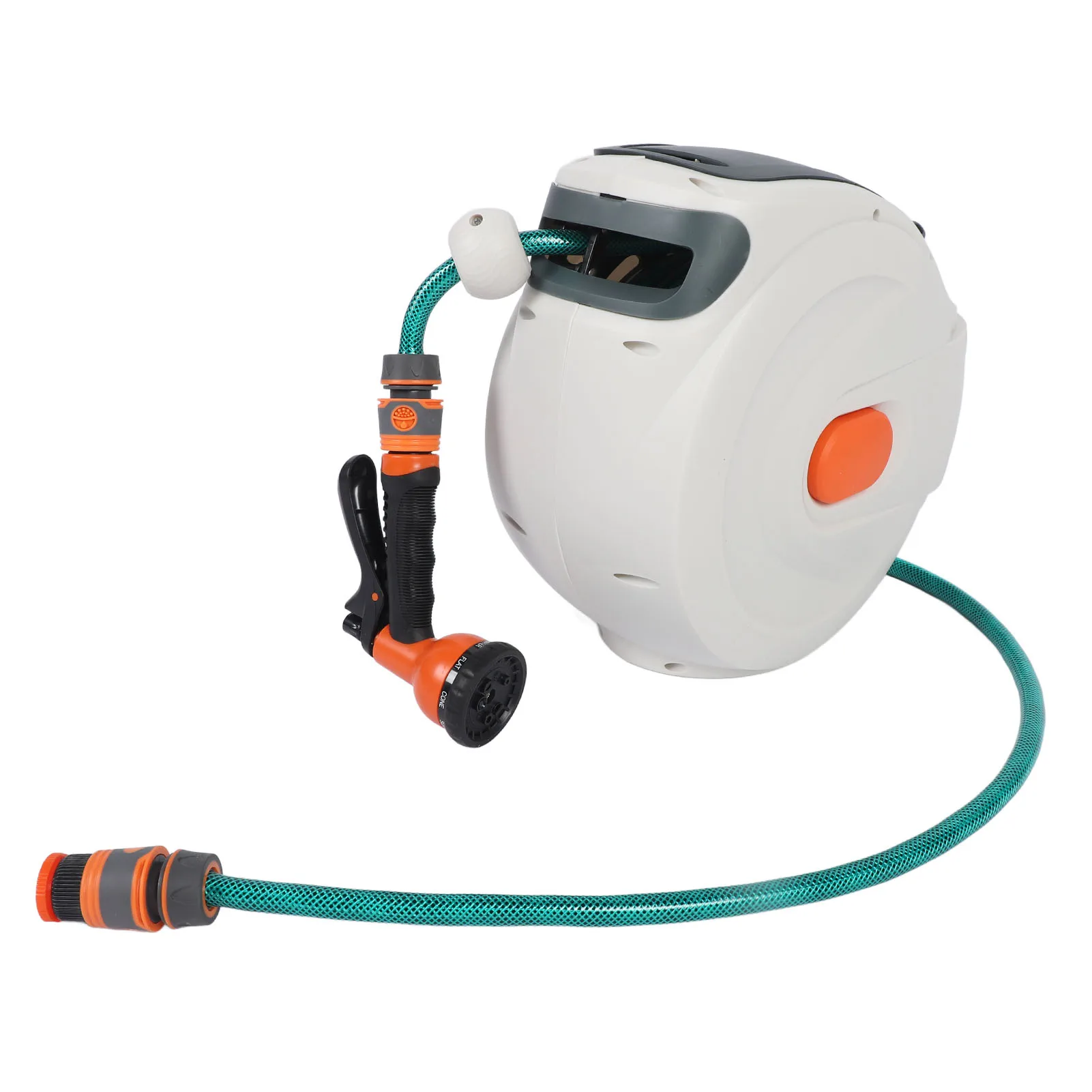 بكرة خرطوم حديقة قابلة للسحب بكرة خرطوم حديقة قابلة للسحب جدار جبل ABS أي طول قفل إبقاء مرتبة بطيئة العودة للمياه