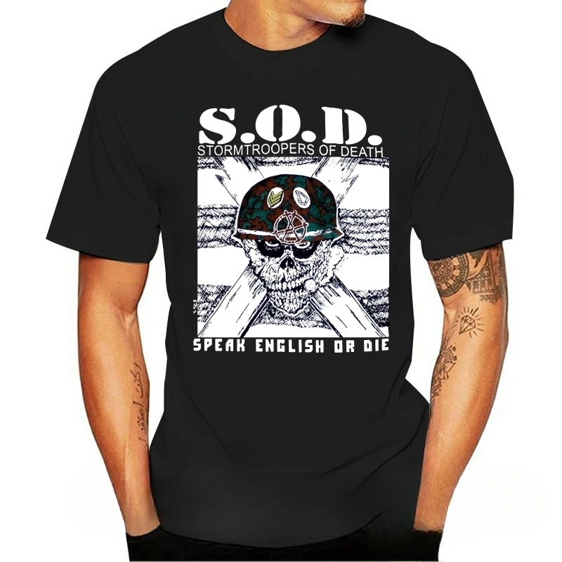 S. o. D.ストームトルーパー男性と女性のための万能Tシャツ、ツアーロックバンド、カジュアルストリートウェア、トレンディな毎日夏