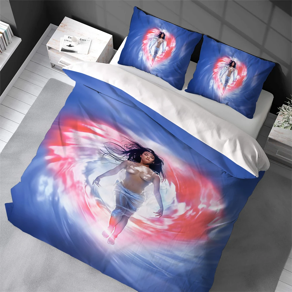K-Katy Perry Duvet Cover Set Home Style Bedding Soft Laundry Cotton Bed 3 Piece Set Student Dormitory Gift