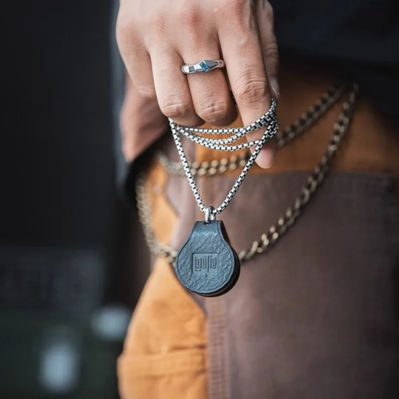 เคสหนังแม่เหล็ก LAUTIE Mechanic I แบบพกพา พร้อมจี้นิ้วมือ ของเล่นคลายเครียด กล่องเก็บของตกแต่ง