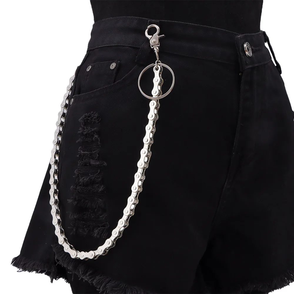 Unique  Retro Spring Bike Pants Chain Hip-Hop Unisex key Chain Drop shipping