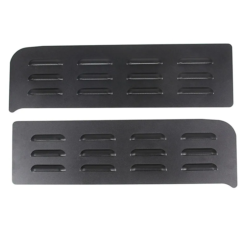 For Hummer H3 2005 2006 2007 2008 2009 Aluminum Black Car Rear Door Air Vents Ventilation Shutters Cover Trim Car Accessories