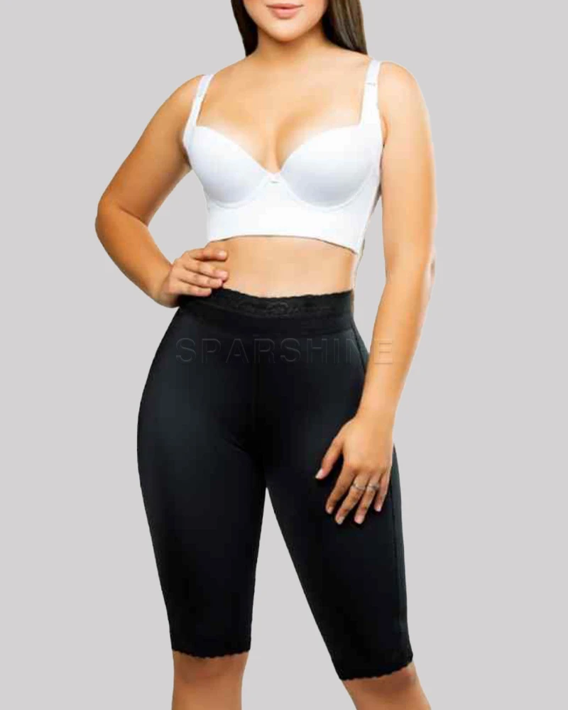 Lace Mid-Leg Tummy Control Shaper Invisible Pants Colombian Reducing And Shapers Mid Pants