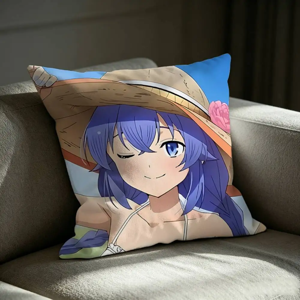 Rudy Anime  ROXY Mushoku T-Tensei-3 Square Sofa Pillow Cover Solid Color Living Room Home Decor Cushion Case