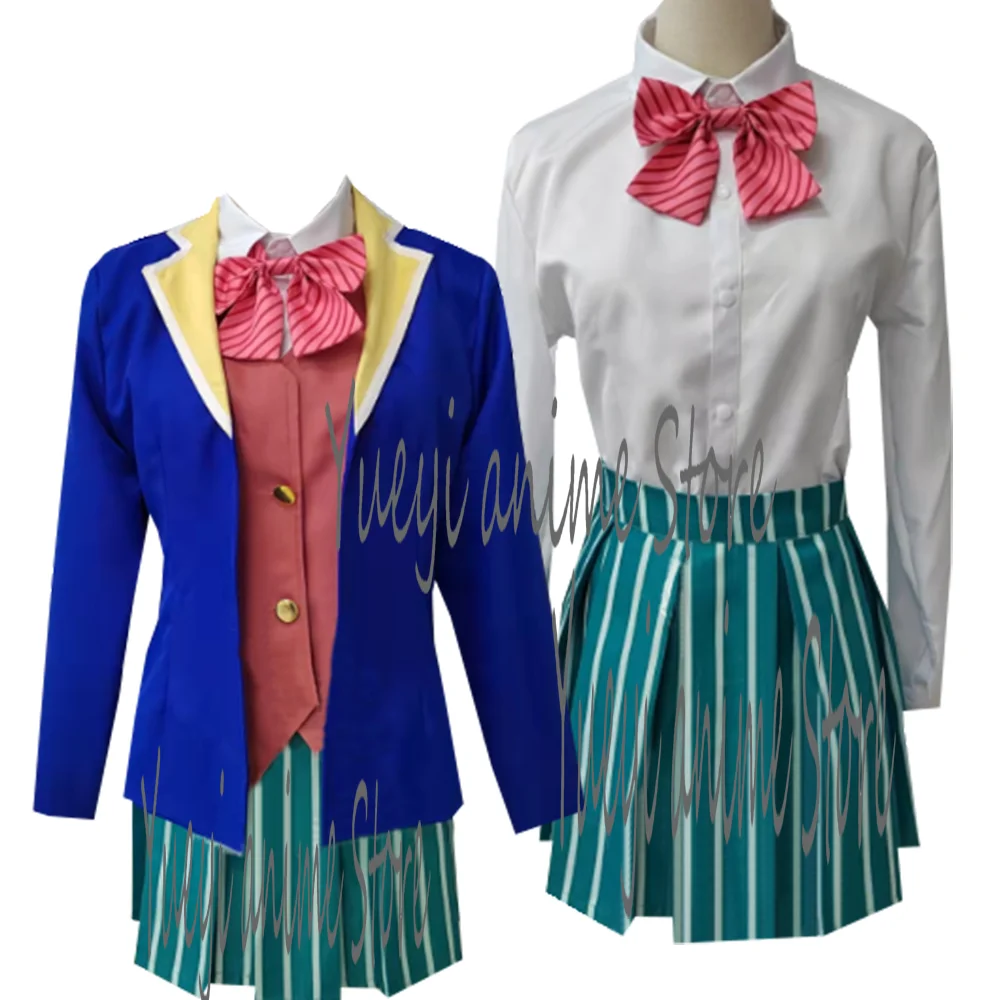 Women Cosplay Satou Matsuzaka Costume School Uniform Suit Sailor Halloween cos - customized