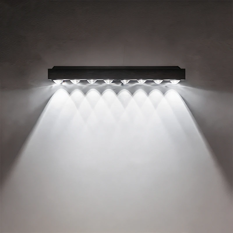 Luces LED Solares para Pared, Decoración de Jardín, Luces para Cercas, Iluminación Exterior para Patio, Calle, Terraza