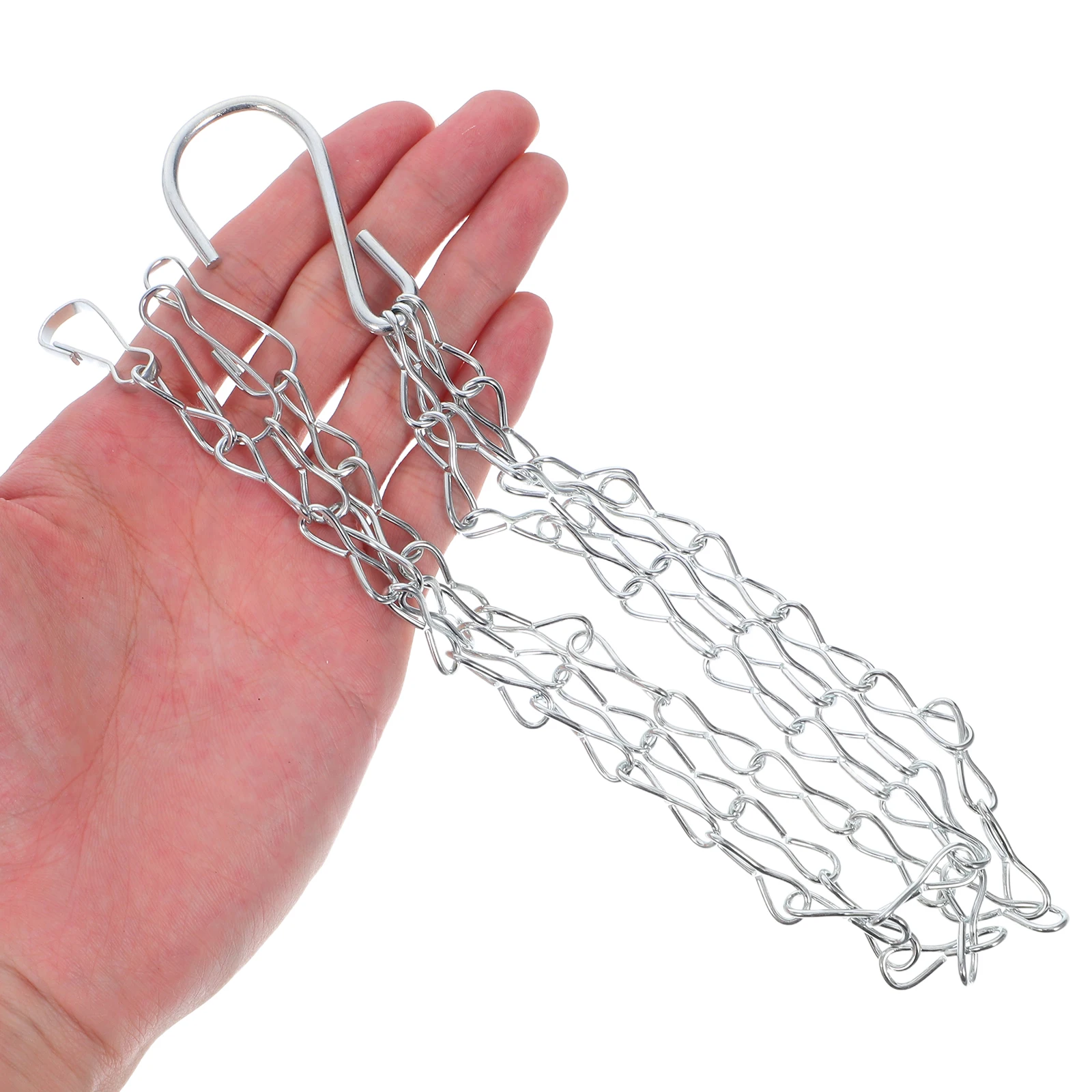 

4Pcs Iron Planter Chain for Hanging Pots Baskets Bird Feeders Easy Install Load Bearing Capacity Chain for Hanging Plants