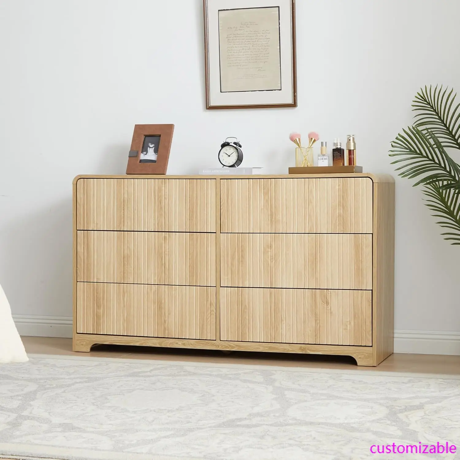 Fluted 6 Drawers Dr…