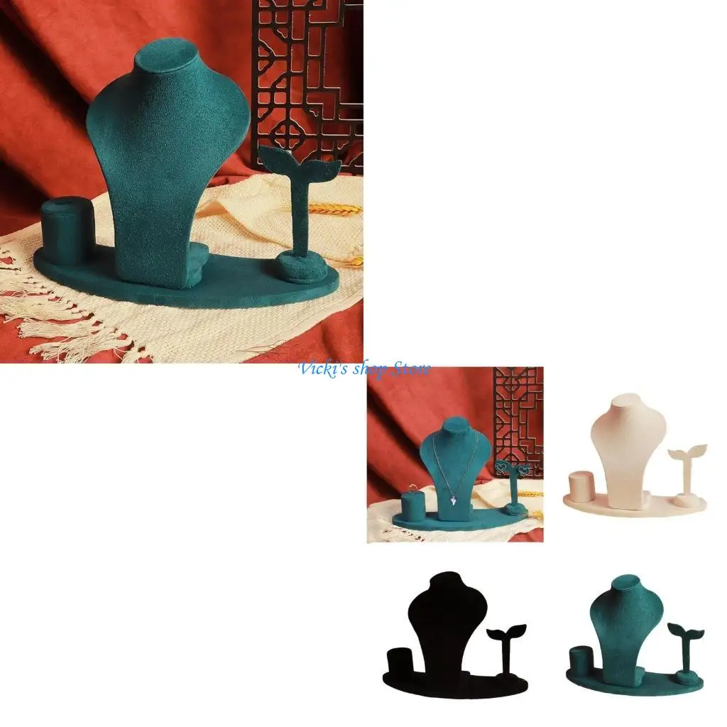 

Стойка для презентации ювелирных изделий из мягкой на ощупь ткани повышает визуальную привлекательность, подходит для различных