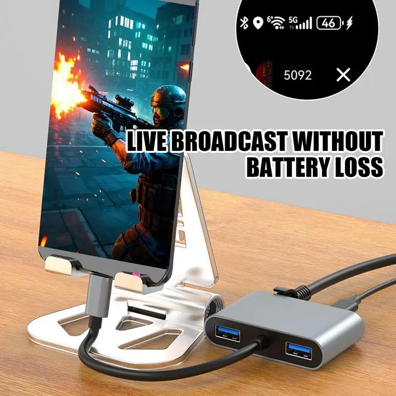 Ethernet To Usb C Gigabit Smart USB C Hub Ethernet Computer Internal Components For Projector Laptop Tablet Phone Meeting Room