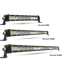 Barra de luces LED de inundación de punto delgado todoterreno 12V 24V barra de luz LED/luz de trabajo para coche 4x4 camión ATV SUV barco lada Barra de luces LED