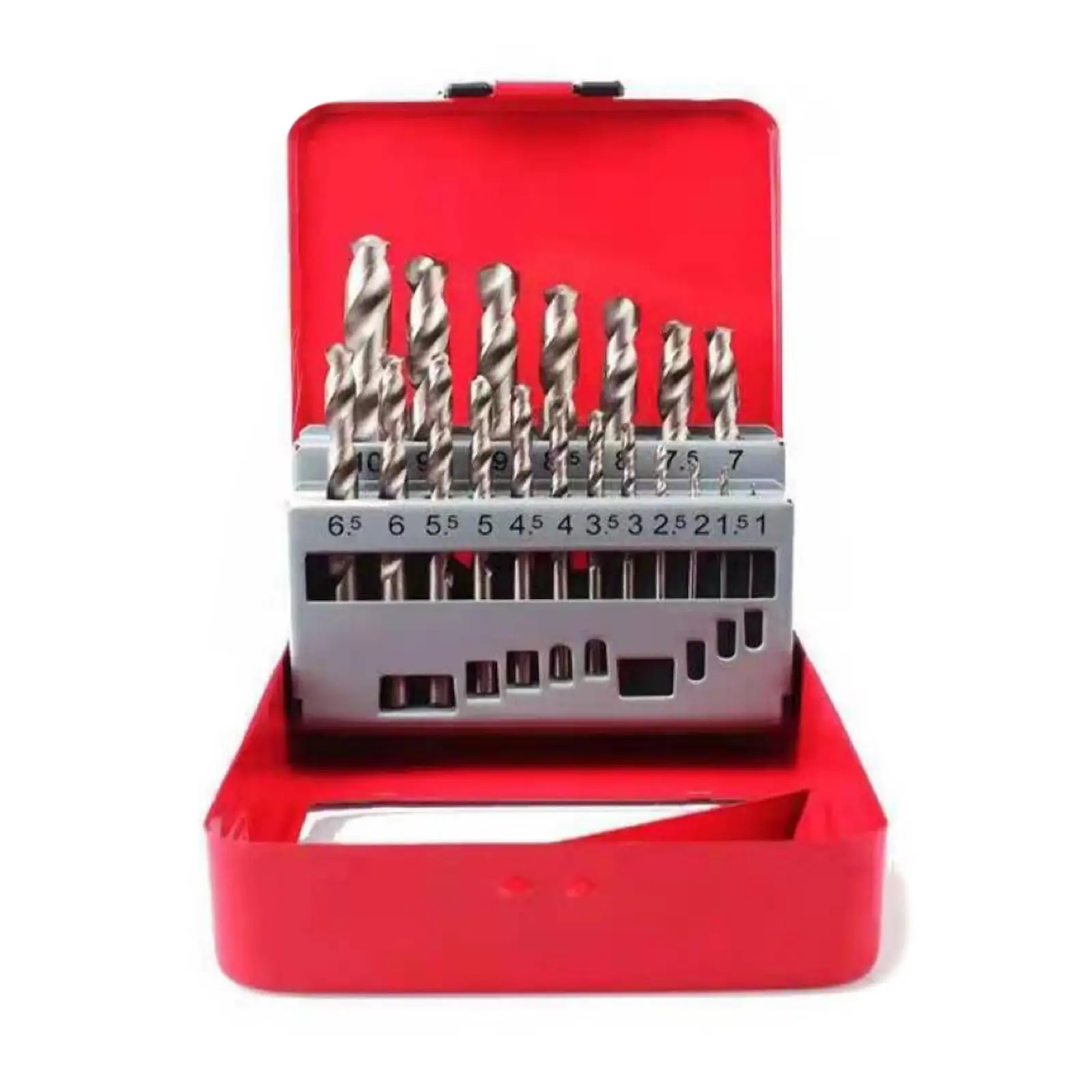 Twist Drill Bit Case Accessories Conveneint Empty Iron Portable Empty Conveneint Drill Bit Holder Indexed Storage Case