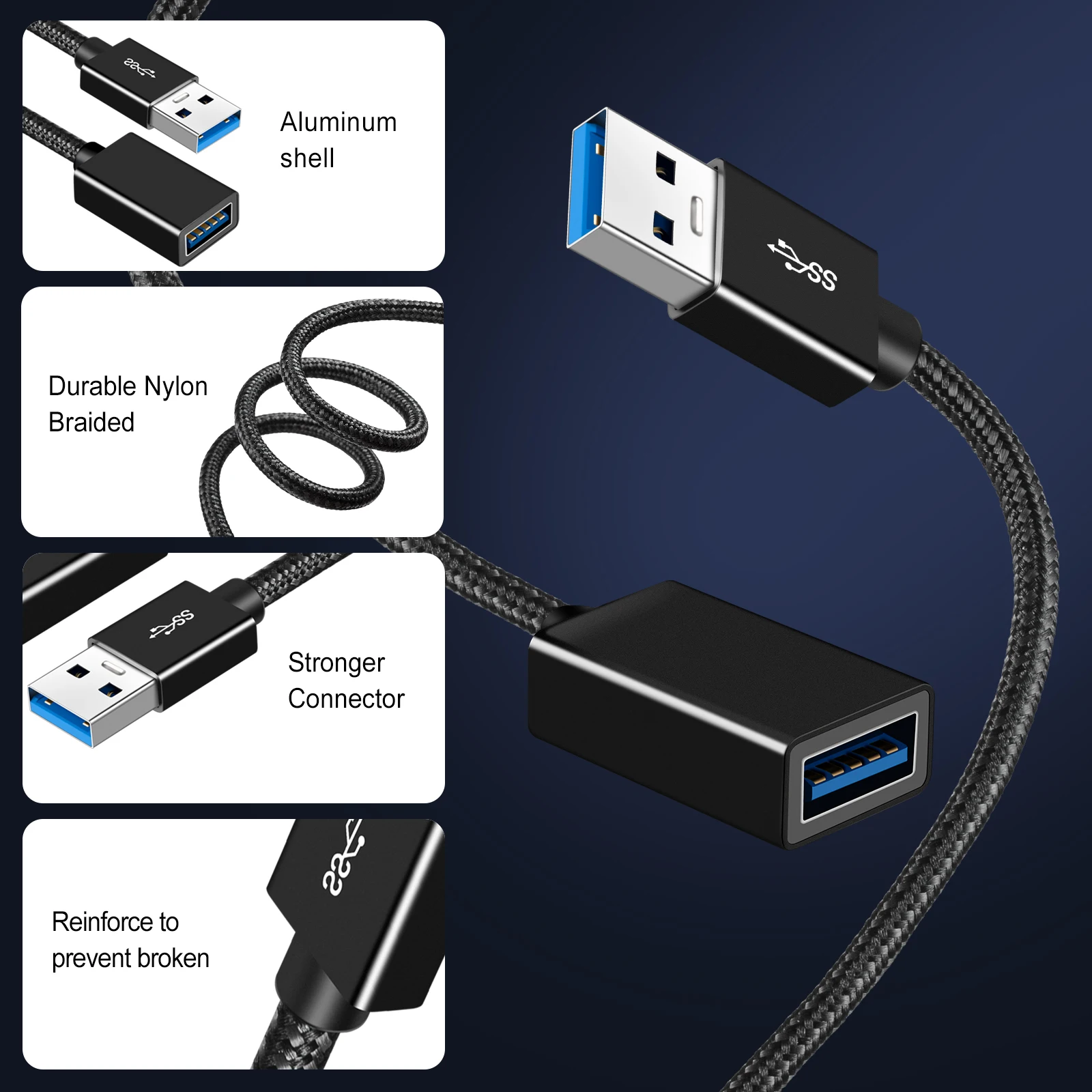 Cavo di prolunga USB Cavo USB 3.0 per Smart Laptop PC TV
