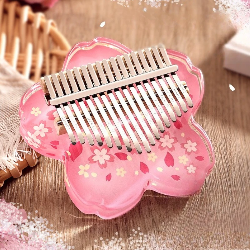 

Acrylic Kalimba 17 Keys Beginners Professional Thumb Piano Portable Handheld Playing Finger Piano Kid Gift Keyboard Instruments