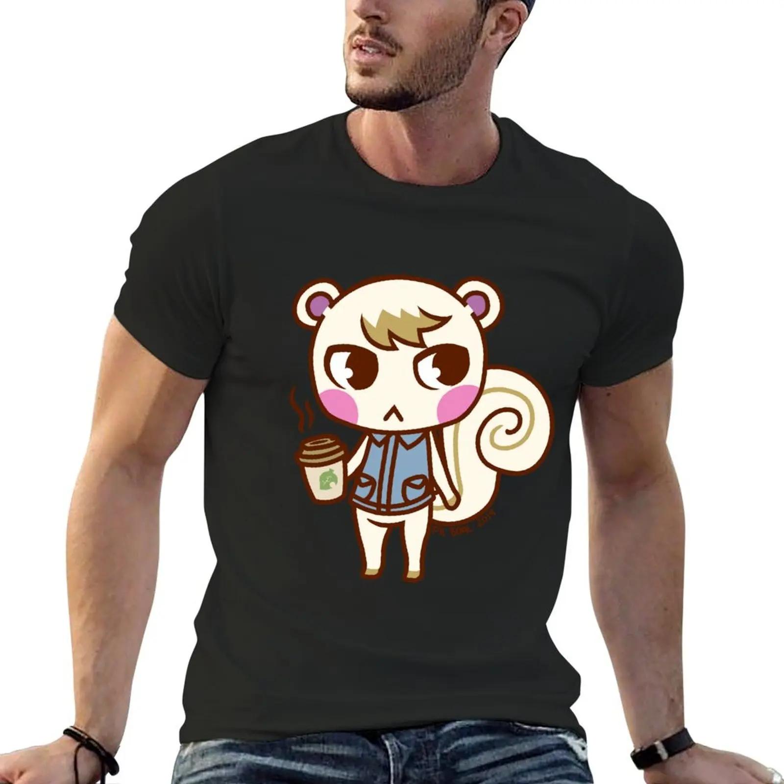 تي شيرت مارشال (ACNL) تي شيرت أنيمي سامية تي شيرت للرجال