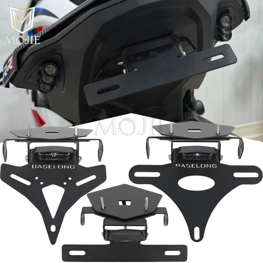 FOR BMW S 1000 R S1000R Sport / M Sport 2021 2022 2023 2024 2025 2026 License Plate Holder Number Tail Tidy With LED Light Parts