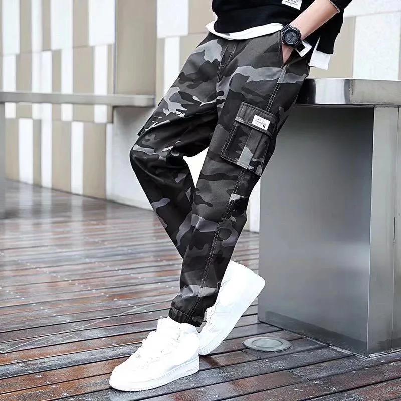 

Men's Cargo Pants Sweatpants Camouflage Elasticity Harem Pants Harajuku Style Casual Pants Ankle Length Pants Tracksuit Trousers