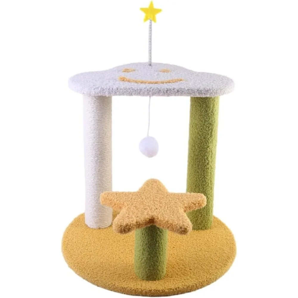 

Freedom Cat FrameEasy to Clean Climbing Three-Layer Jumping Platform Sisal Jumping Platform Nest Toy Climbers for Indoor