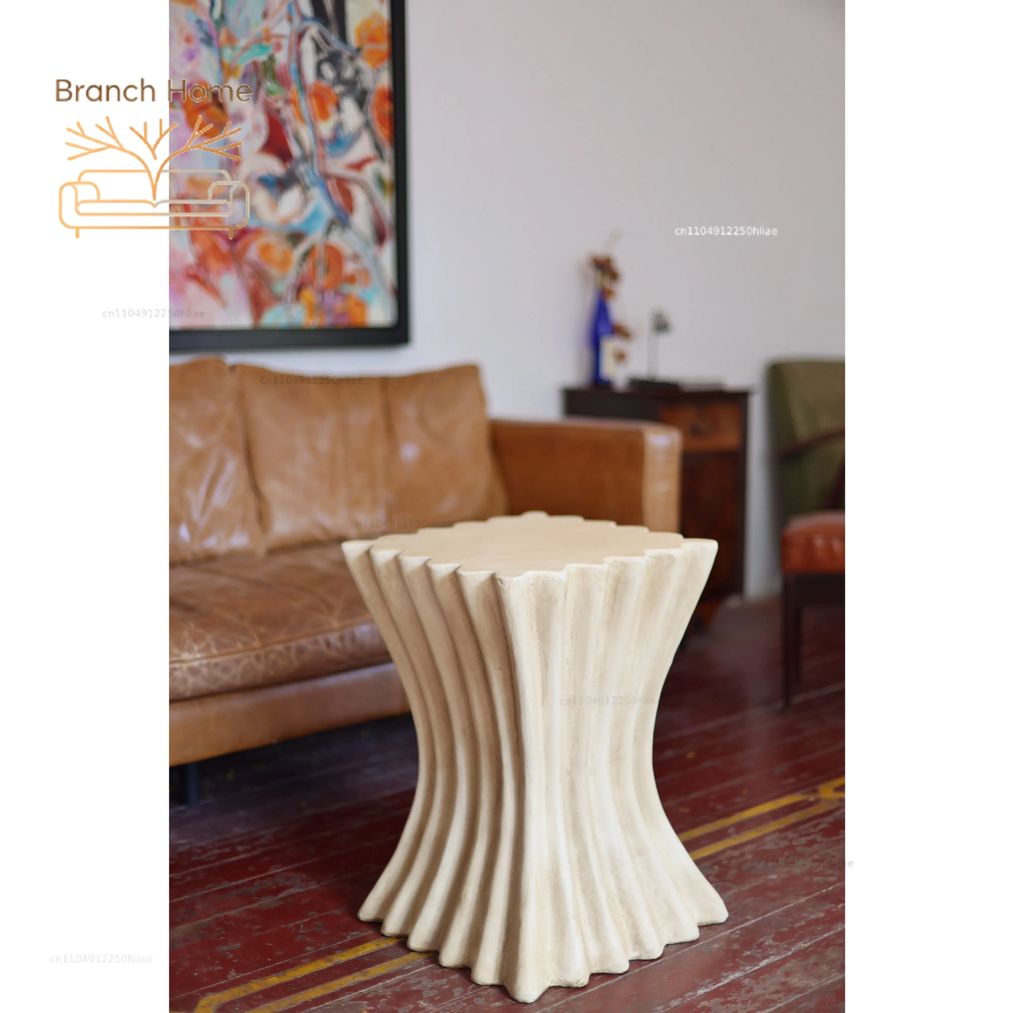 Hee Ware Office, Art Design Retro Roman Columns Cafe B & B Square Side Table Modern Side Table Coffee Table Sofa