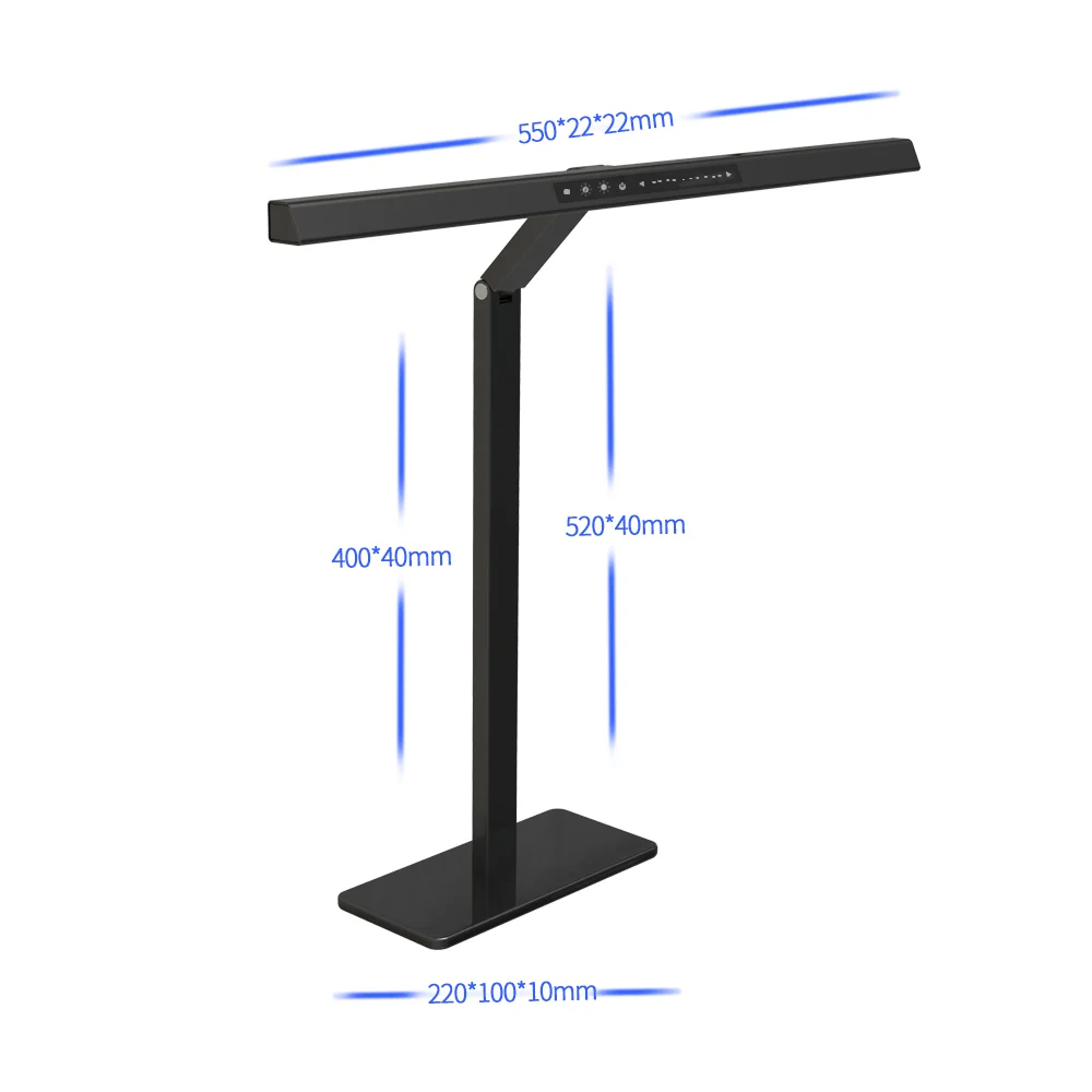 ZSQHET Reading Desk Lamp with Color Temperature Tracking Function Neutralize Blue Light Eye Protection LED Table Light for Study