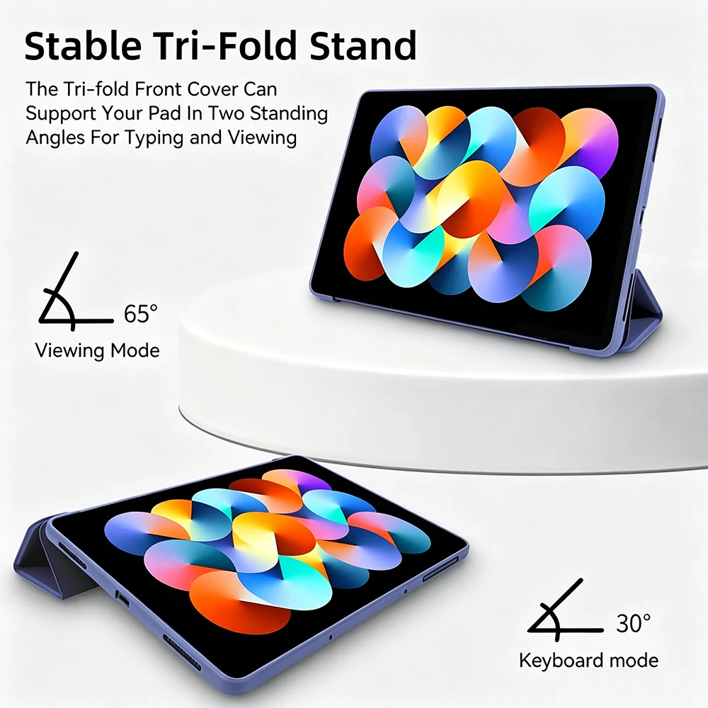 Tablet-Hülle für Samsung Galaxy Tab A7 Lite A8 A9+ A11+ Plus 8.7 10.4 10.5 11 X200 X210 Flip Stand Cover Weiche Silikon-Rückenschale – Detail 6